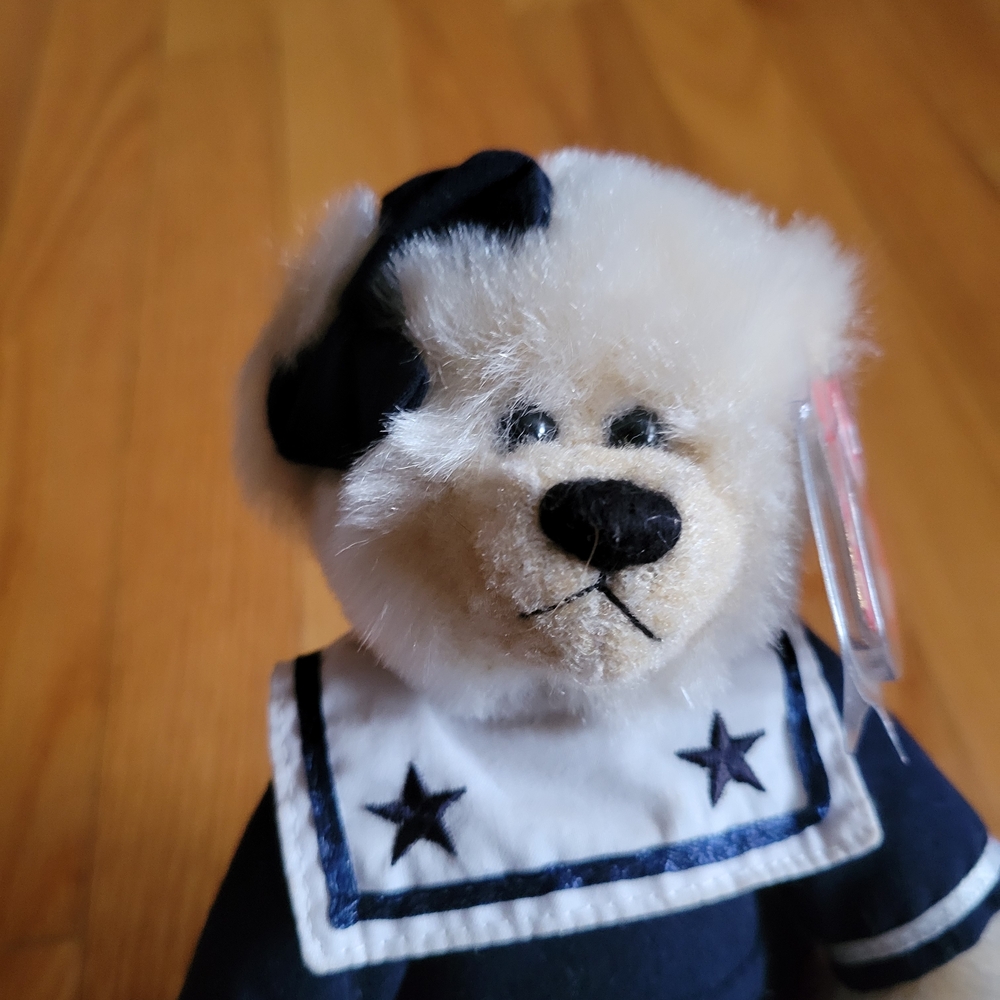 1993 Ty  Attic Treasures Beanie Babies BREEZY Ahoy Girl Bear w/Tags  (9 inches)